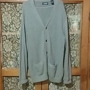 Men's shops cardigan sweater size LG Gray